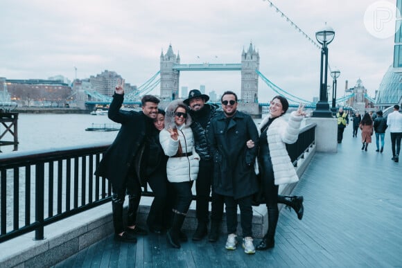 Maiara e o namorado, Fernando Zor, estão em Londres: a cantora vai se apresentar na cidade britânica