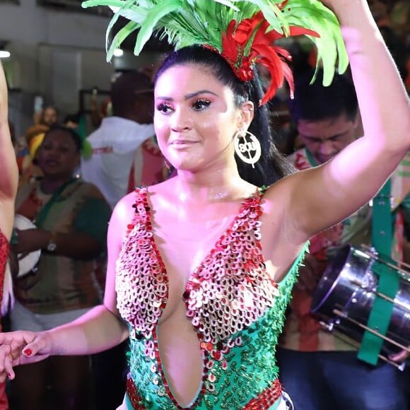 Mileide Mihaile mostra samba no pé no último ensaio da Grande Rio, no Rio de Janeiro, na noite desta terça-feira, 11 de fevereiro de 2020