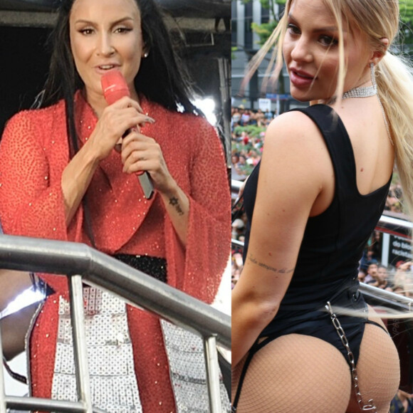 Luísa Sonza e Claudia Leitte comandaram seus blocos de Carnaval pelas ruas de São Paulo neste domingo, 16 de fevereiro de 2020