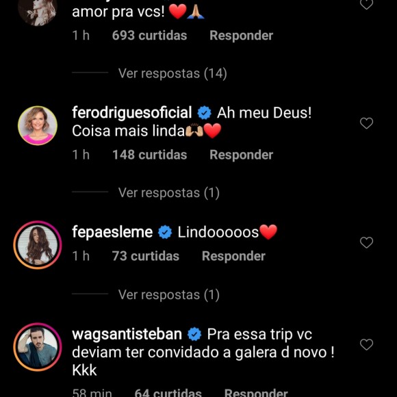 Junior Lima ganha elogios de Sandy e mais famosos ao mostrar renovação de casamento