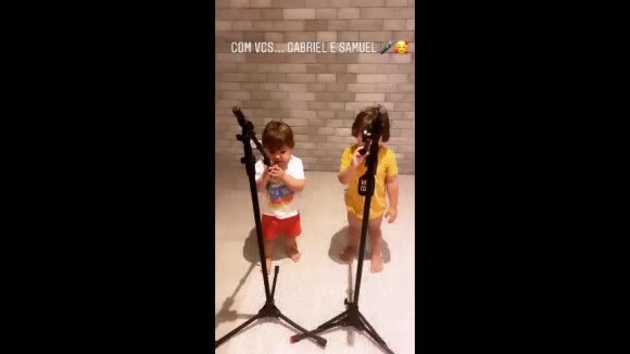 Vídeo: filhos de Gusttavo Lima cantam sucessos do pai