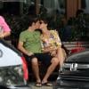 Após almoço em um restaurante do Leblon, no Rio, Maria Paula foi flagrada aos beijos com o novo namorado, o empresário americano Nathan, nesta quarta-feira, 27 de fevereiro de 2013