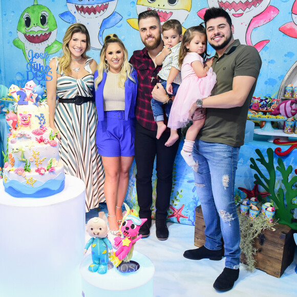 O encontro dos filhos de Zé Neto, José Filho e Angelina, encantou o sertanejo