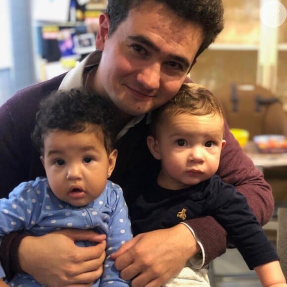 Erick Jacquin é pai de Elise e Antoine, de 1 ano, e Edouard