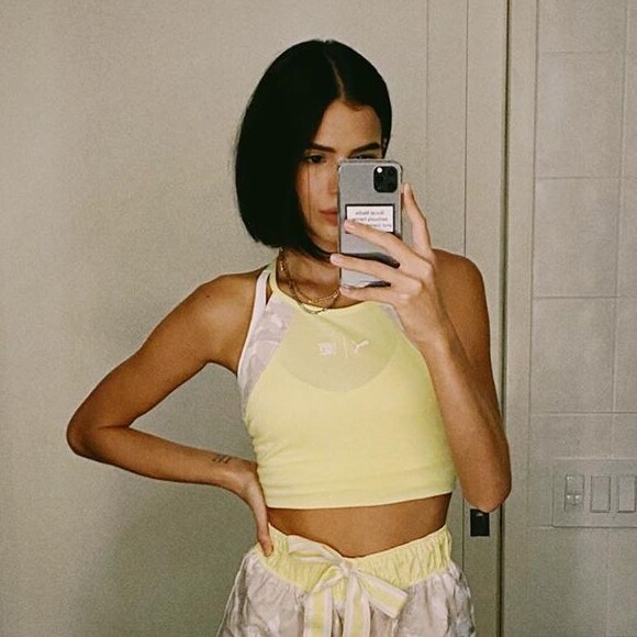 Bruna Marquezine exibe conjunto de malhar sustentável feita de plástico da Puma