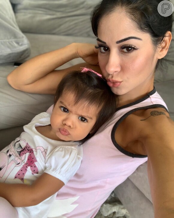 Mayra Cardi agora mora com a filha, Sophia