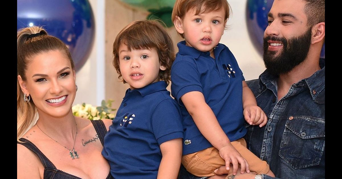 Andressa Suita Mostrou Fotos Com Os Filhos Samuel E Gabriel E Gusttavo Lima No Aniversário De 