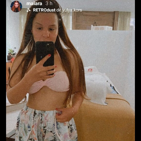 Maiara é adepta de massagem para diminuir o inchaço