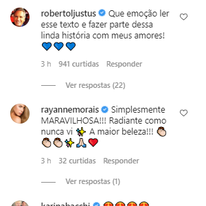 Roberto Justus comenta em foto de Ana Paula Siebert sem maquiagem com a filha do casal