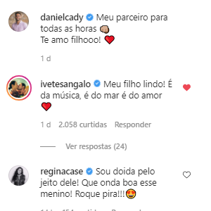 Ivete comenta em vídeo de Marcelo surfando