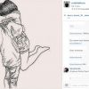 Uriel Del Toro publicou um desenho onde aparece abraçado a Isis Valverde e a atriz se derreteu: 'Meu amor, nós para sempre'