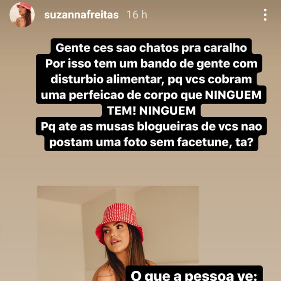 Suzanna Freitas rebate rumor de gravidez em foto de maiô