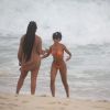 Ludmilla se diverte na praia com mulher, Brunna Gonçalves
