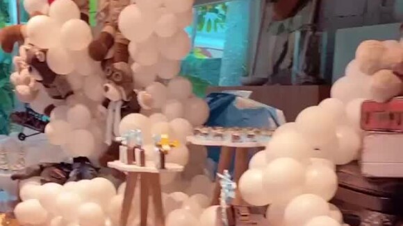 Veja vídeo de Bruno Gagliasso exibindo a decoração da festa do filho, Zyan!