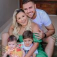 Natália Toscano e Zé Neto são pais de José, 3 anos, e Angelina, 4 meses