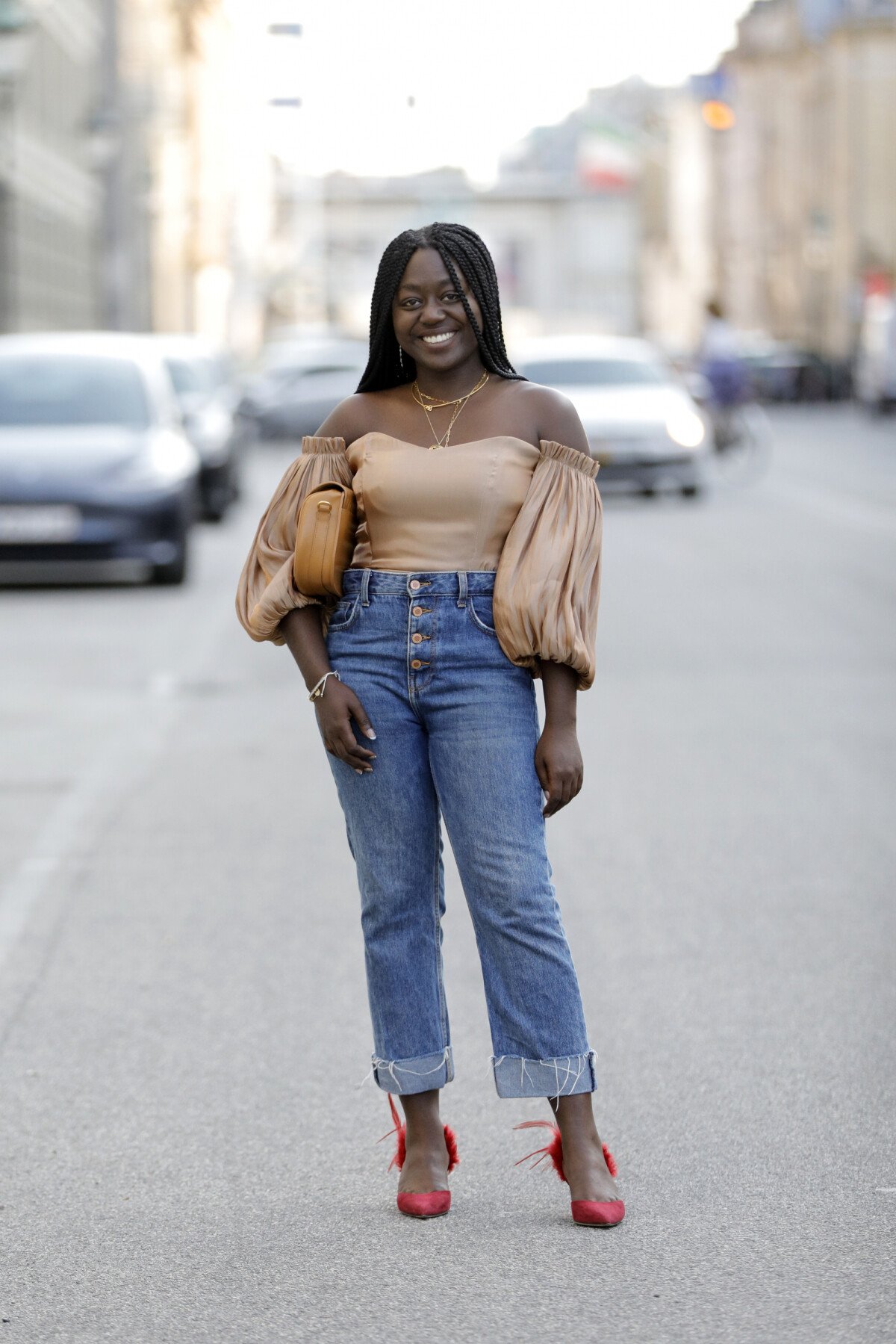 Calça jeans com hot sale a barra dobrada