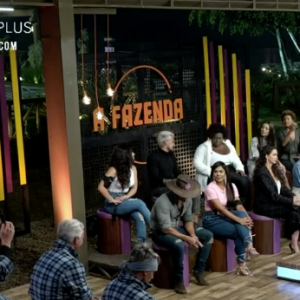 Juliano, Luiza Ambiel, Mateus e Mirella formam a sexta roça em 'A Fazenda 2020'