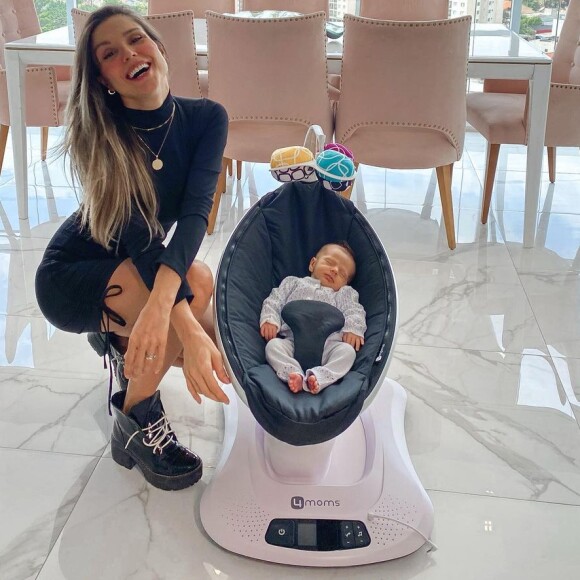 Flávia Viana deu à luz Gabriel em setembro de 2020