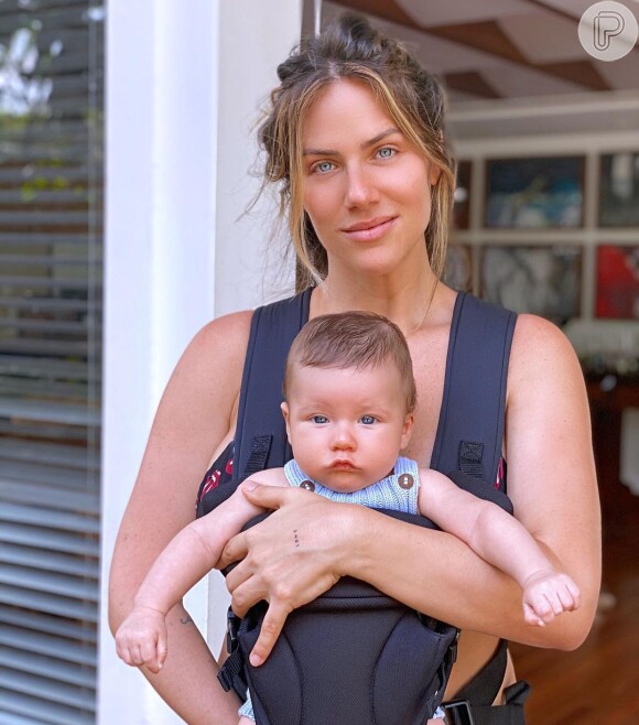 Zyan, filho de Giovanna Ewbank e Bruno Gagliasso, completou 4 meses