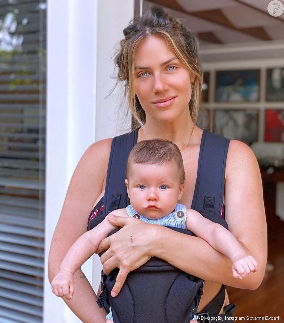 Zyan, filho de Giovanna Ewbank e Bruno Gagliasso, completou 4 meses ...