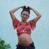 Talita Younan compartilha evolução da barriga da grávida em sua rede social