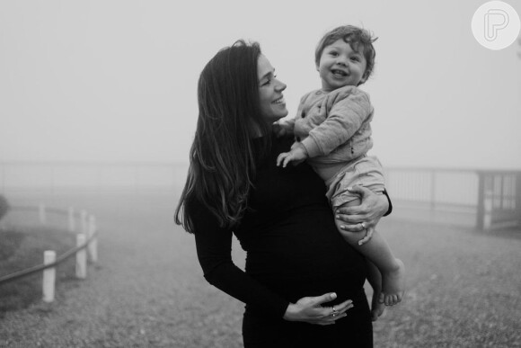 Sabrina Petraglia compartilha cada momento da rotina do filho, Gael. Atriz está grávida de 8 meses de uma menina, Maya