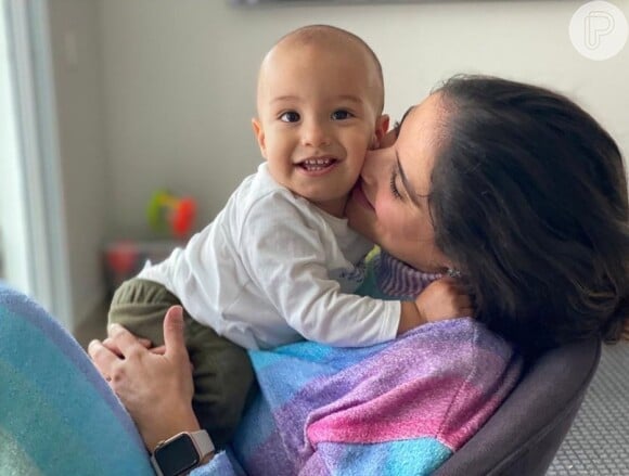 Mãe de Joaquim, 1 ano, e grávida de 6 meses, Camilla Camargo compartilha momentos da gestação e da rotina com o menino em suas redes