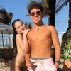 Igor Jansen legendou sua foto com Sophia Valverde com a hashtag 'casal'