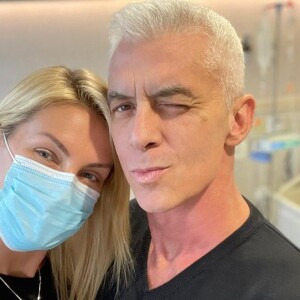 Ana Hickmann motiva marido, Alexandre Corrêa, durante tratamento contra o câncer