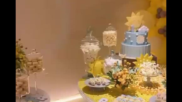 Romana Novais faz vídeo da decoração da festa do filho, Ravi
