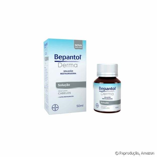 Solução hidratante para cabelos, de Bepantol Derma