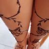 Maiara exibe corpo todo tatuado em henna durante viagem a Dubai