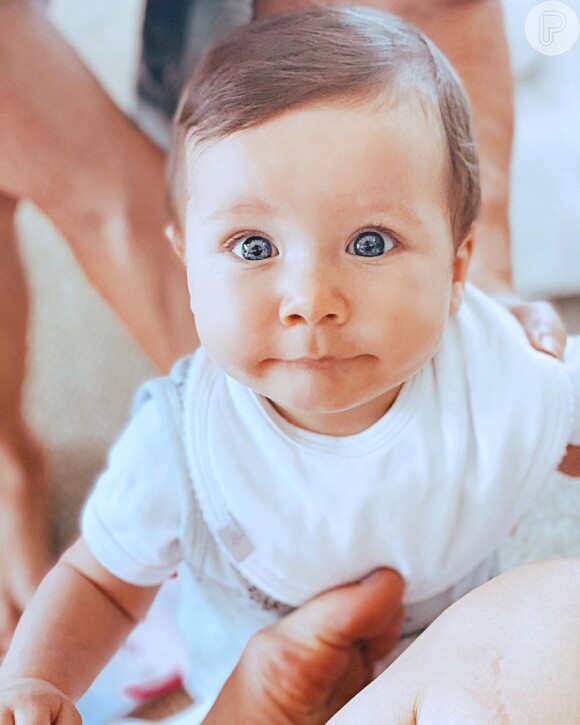 Zyan, de 7 meses, é o filho caçula de Giovanna Ewbank e Bruno Gagliasso