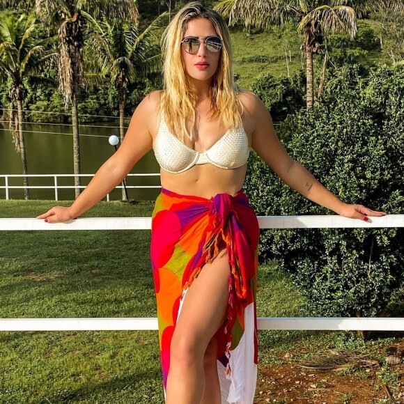 Filha de Leonardo, Jéssica Costa chegou a pesar 92 kg e hoje está com 69 kg

