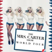 Beyoncé aparece loira platinada para divulgar a sua turnê 'The Mrs. Carter Show'