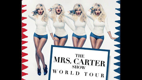 Beyoncé aparece loira platinada para divulgar a sua turnê 'The Mrs. Carter Show'