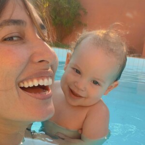 Giselle Itié relatou rotina com o filho, Pedro Luna: 'Amo tomar banho, dormir, dançar... altas gargalhadas juntos!'