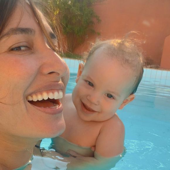 Giselle Itié relatou rotina com o filho, Pedro Luna: 'Amo tomar banho, dormir, dançar... altas gargalhadas juntos!'