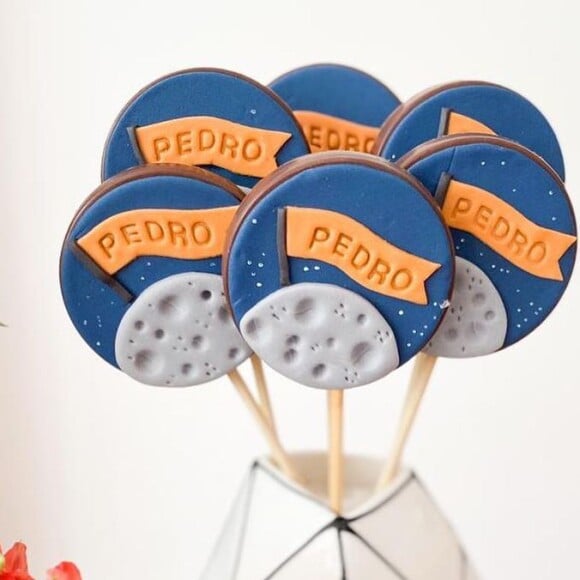 Detalhe da festa de 1 ano do filho de Giselle Itié e Guilherme Winter, Pedro Luna em 2 de março de 2021