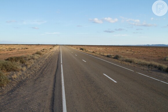 Cenário do filme 'The Rover, que está sendo rodado no deserto da Austrália