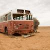 Cenário do filme 'The Rover, que está sendo rodado no deserto da Austrália