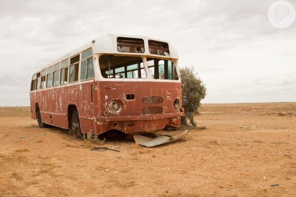 Cenário do filme 'The Rover, que está sendo rodado no deserto da Austrália