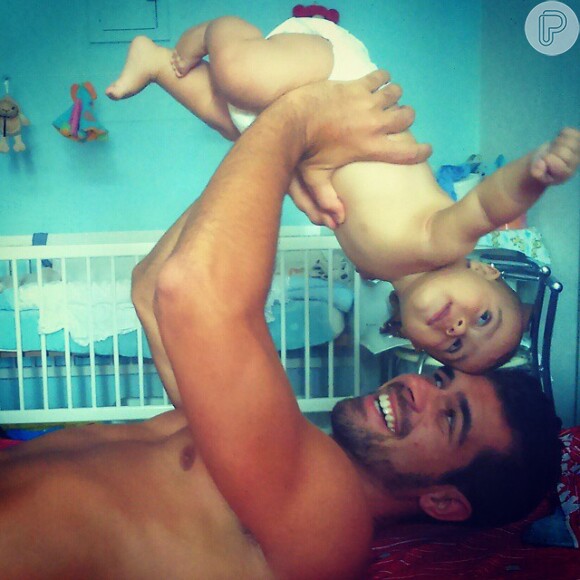 Bruno Miranda é pai de Enzo, de 7 meses