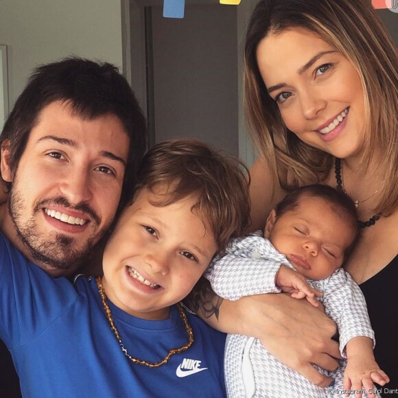 Carol Dantas é mãe de Davi Lucca e Valentin, fruto do casamento com Vinícius Martinez