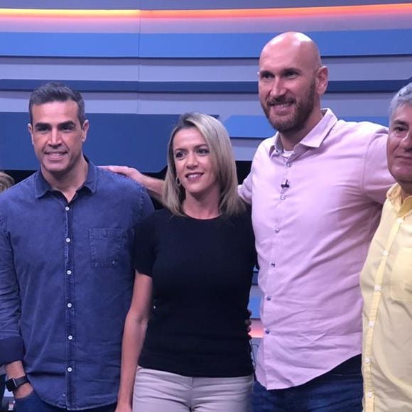 Gabriela Moreira anunciou o nascimento dos filhos gêmeos de Andréia Sadi e André Rizek em programa ao vivo na SporTV