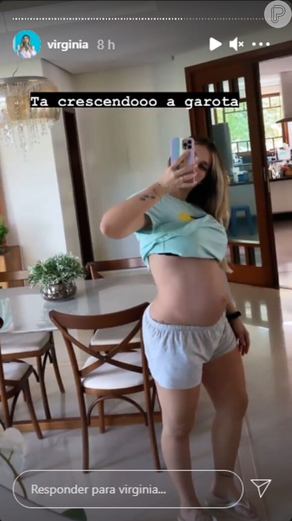 Virgínia Fonseca também mostrou a barriga de gravidez