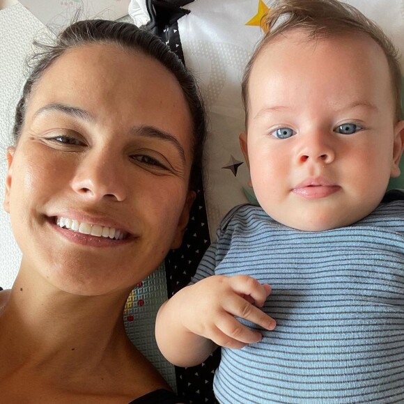 Kyra Gracie é mãe de Rayan, de quase 4 meses