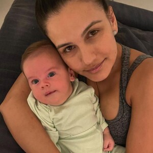 Kyra Gracie é mãe de Rayan, de quase 4 meses