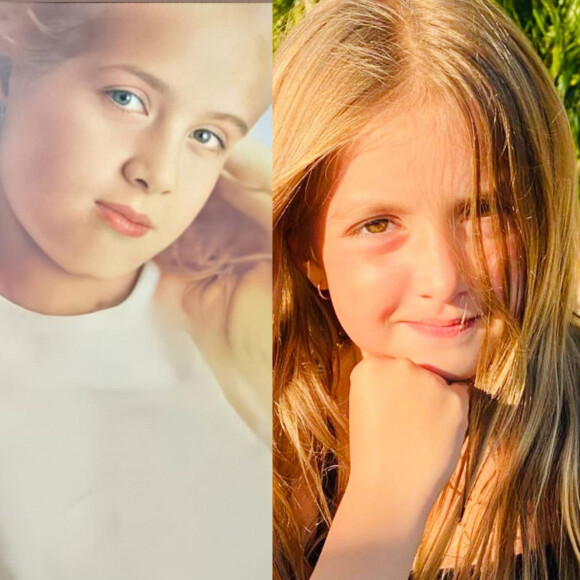 Compare as fotos de Angélica e Eva quase com a mesma idade!
