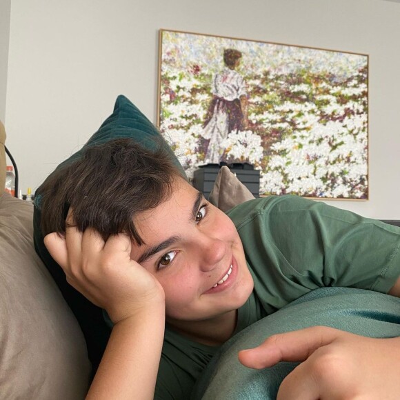 Filho mais novo de Faustão e Luciana Cardoso, Rodrigo completou 13 anos de idade